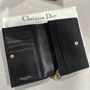 Dior Black Quilted Wallet